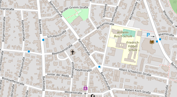 Physiotherapie auf Satellitenbild