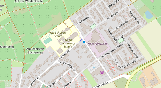 Physiotherapie auf Satellitenbild