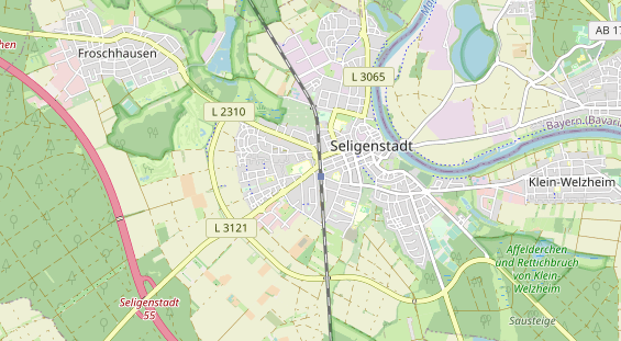 physical therapy on map