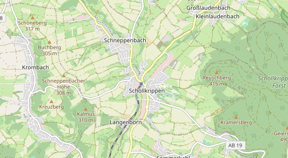 physical therapy on map