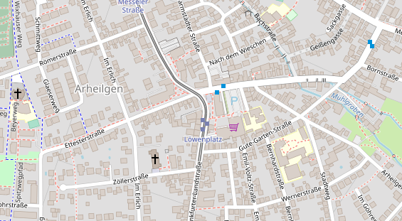 Physiotherapie auf Satellitenbild