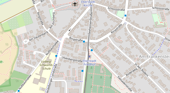 Physiotherapie auf Satellitenbild