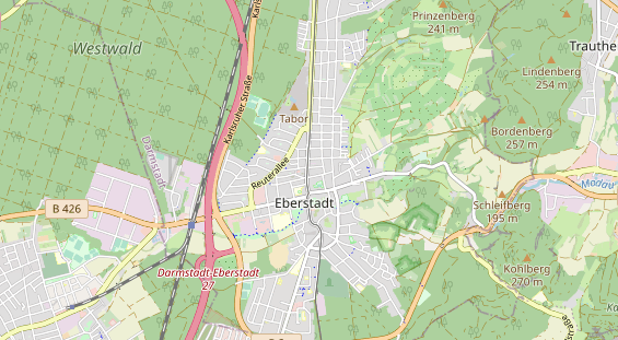 physical therapy on map