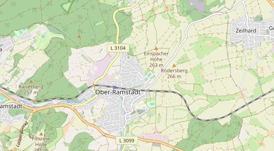 physical therapy on map