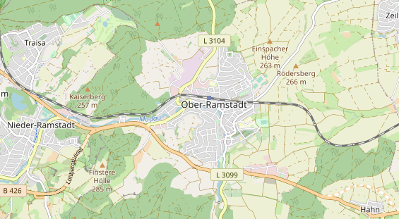 physical therapy on map