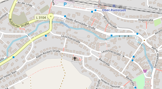 Physiotherapie auf Satellitenbild