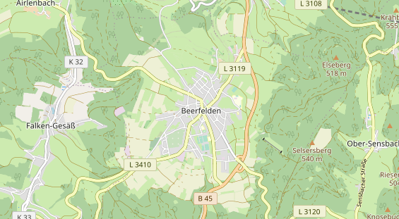 physical therapy on map