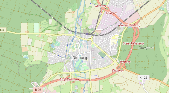 physical therapy on map