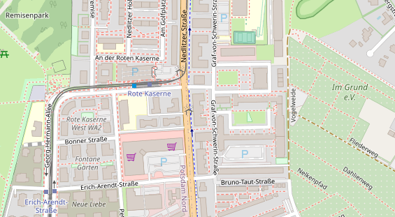 Physiotherapie auf Satellitenbild