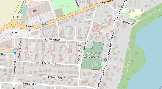 Physiotherapie auf Satellitenbild