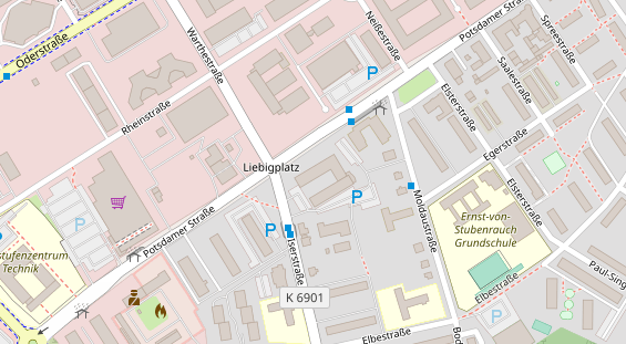 Physiotherapie auf Satellitenbild