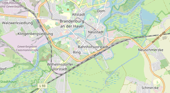 physical therapy on map