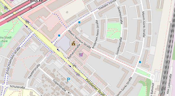 Physiotherapie auf Satellitenbild