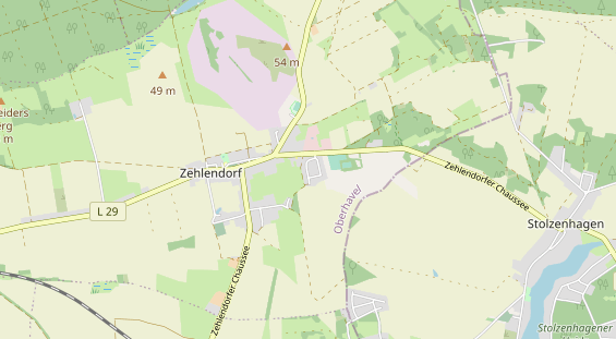 physical therapy on map