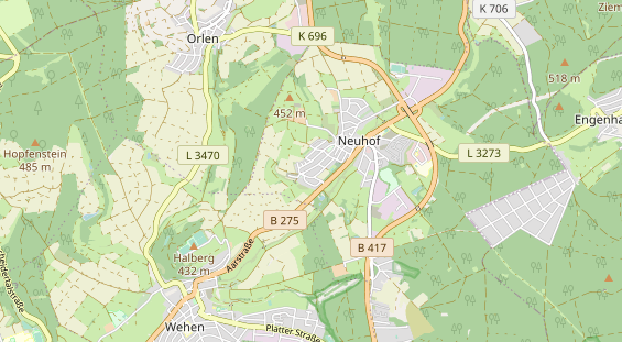 physical therapy on map