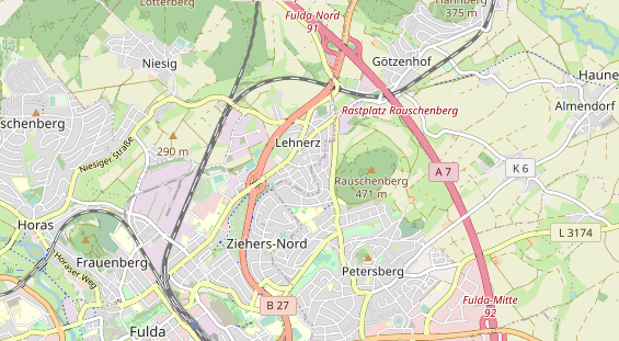 physical therapy on map