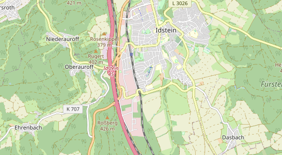 physical therapy on map