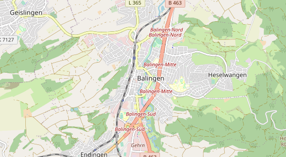 physical therapy on map