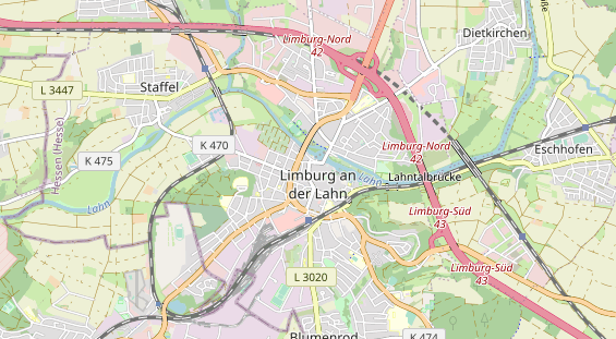 physical therapy on map