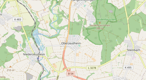 physical therapy on map