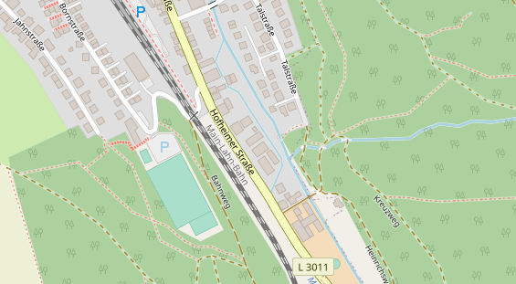 Physiotherapie auf Satellitenbild