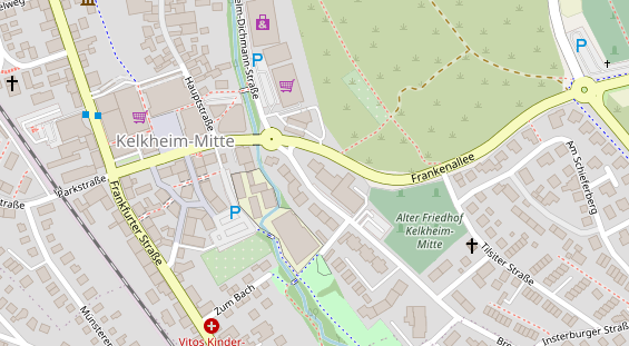 Physiotherapie auf Satellitenbild