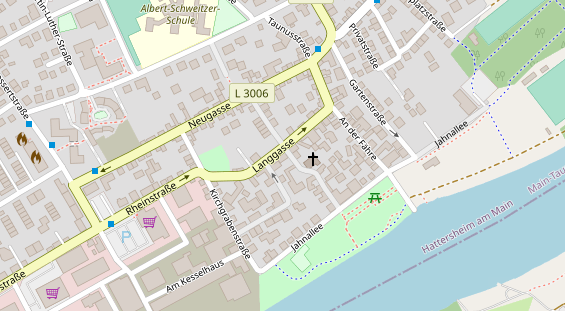 Physiotherapie auf Satellitenbild