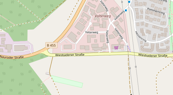 Physiotherapie auf Satellitenbild