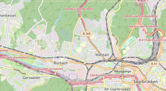 physical therapy on map