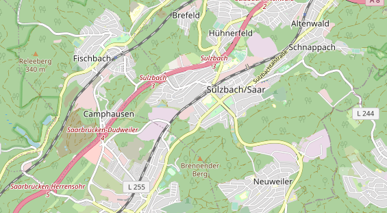 physical therapy on map