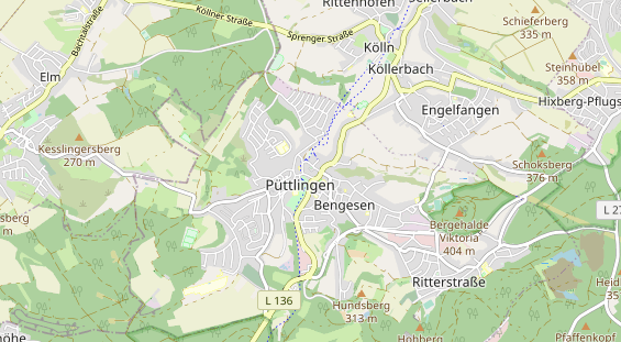 physical therapy on map