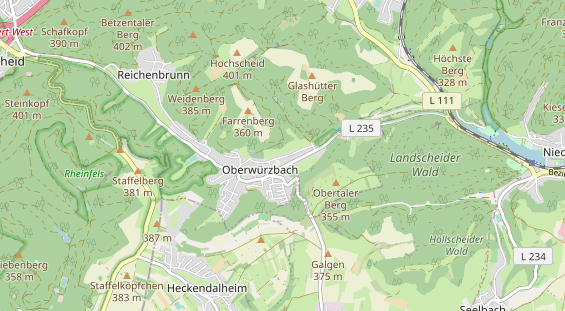 physical therapy on map