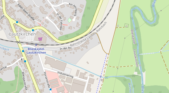 Physiotherapie auf Satellitenbild