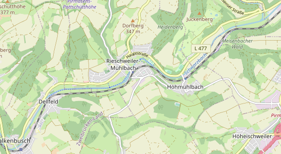 physical therapy on map