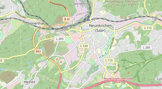 physical therapy on map