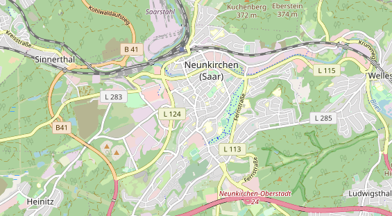 physical therapy on map