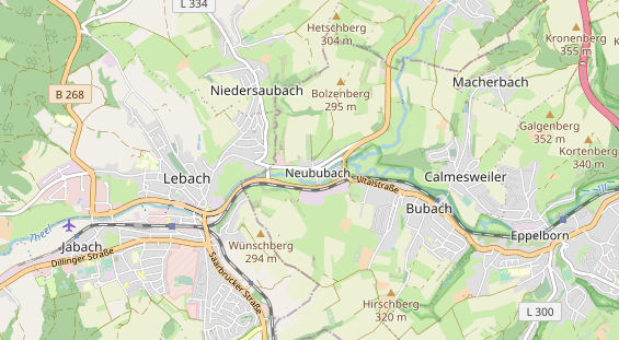 physical therapy on map