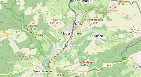 physical therapy on map