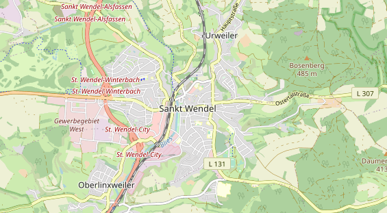physical therapy on map