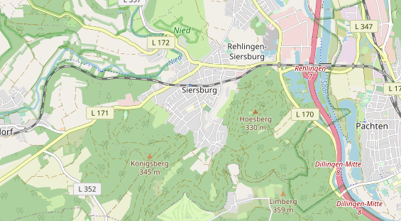 physical therapy on map