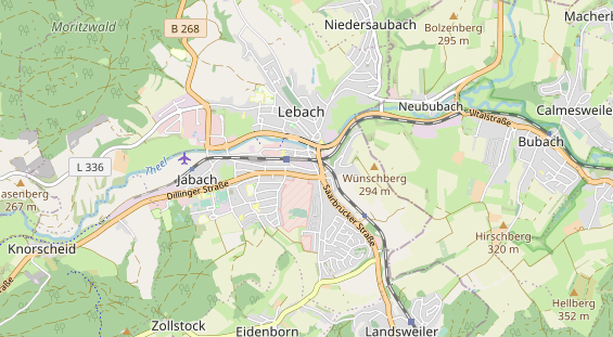 physical therapy on map