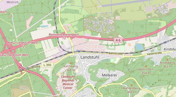 physical therapy on map