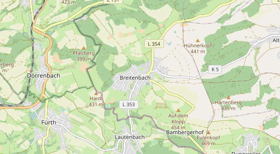 physical therapy on map