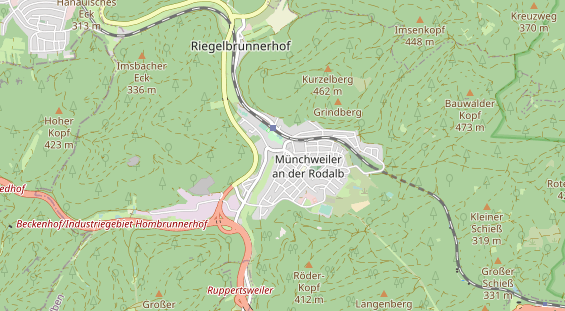 physical therapy on map