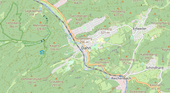 physical therapy on map