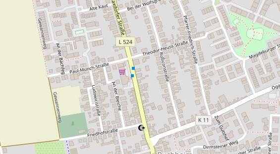 Physiotherapie auf Satellitenbild