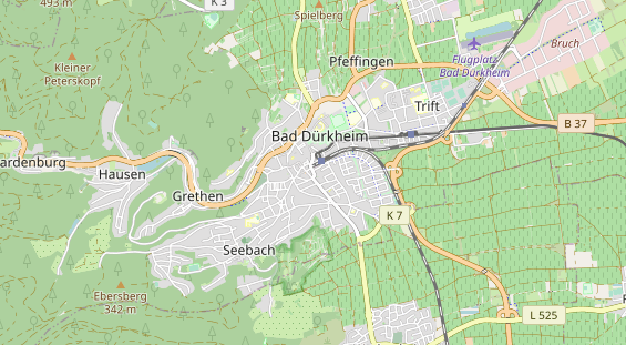 physical therapy on map