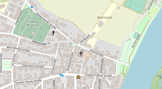 Physiotherapie auf Satellitenbild