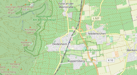 physical therapy on map