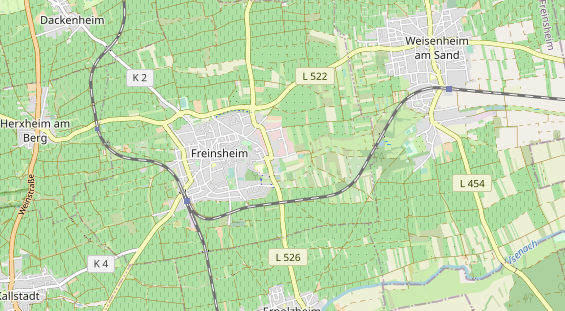 physical therapy on map